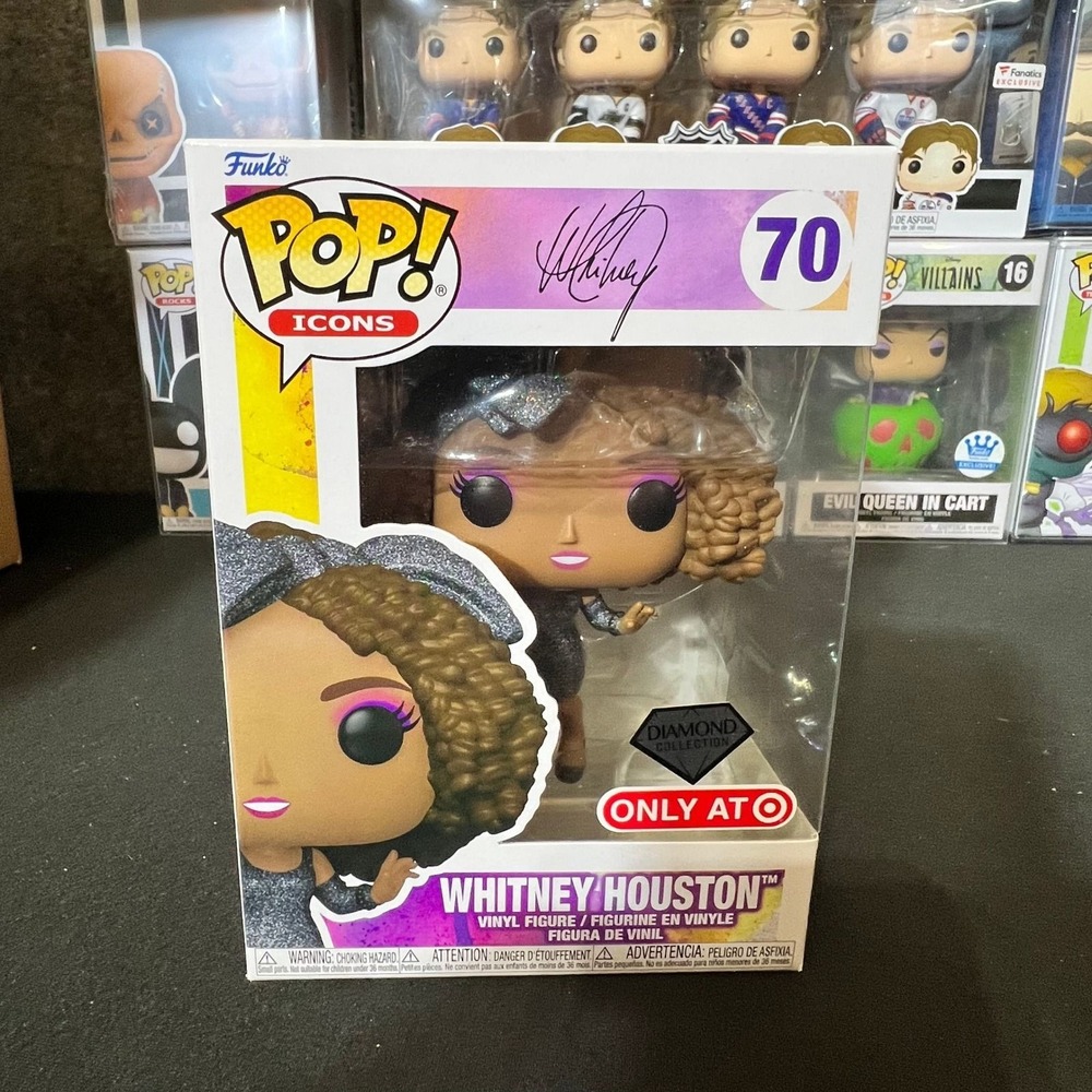 Funko Pop Icons Whitney Houston 70 Diamond Collection Target Exclusive Glitter